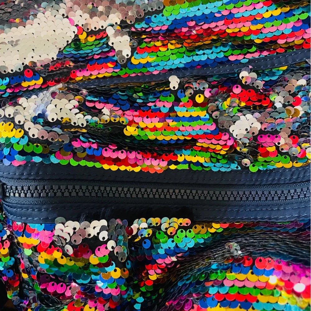 Crewcuts Rainbow Sequin Flip Backpack